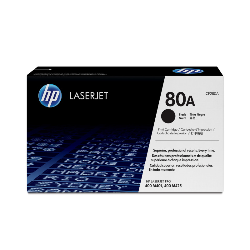 CF280A HP Toner Negro Laserjet M401 nº80A 2.700 Pag.