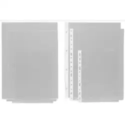 05750004 GRAFOPLAS FUNDAS PLANOS A4 MULTITALADRO 11 PVC TRANSPARENTE -100U-