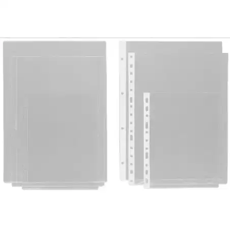 05750004 GRAFOPLAS FUNDAS PLANOS A4 MULTITALADRO 11 PVC TRANSPARENTE -100U-
