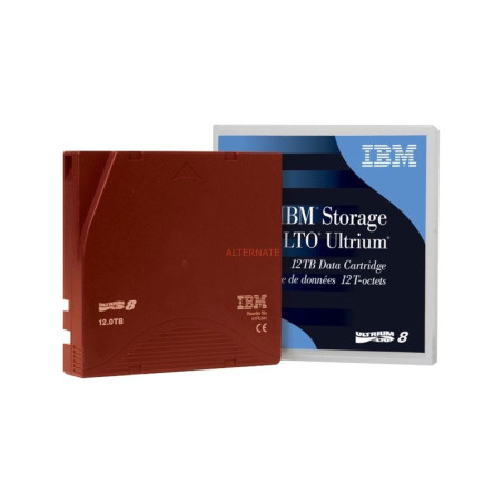 01PL041L IBM DC Ultrium LTO-8 (BaFe) etiquetado 12TB/30TB secuencia a medida