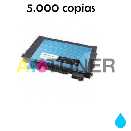 Toner alternativo con CLP500C sustituye al toner original  CLP500C CLP-500D5C/ELS