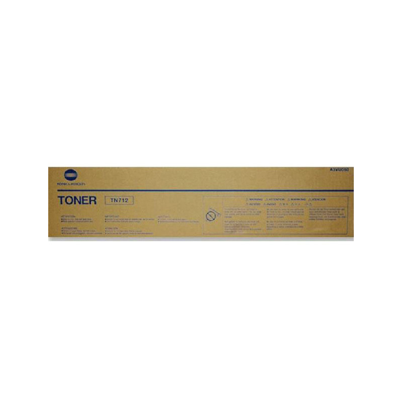 A3VU050 KONICA-MINOLTA Toner negro TN712 par Bizhub 654e 754e  C654 .