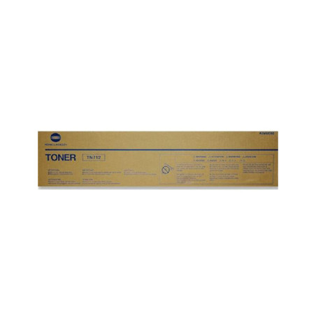 A3VU050 KONICA-MINOLTA Toner negro TN712 par Bizhub 654e 754e  C654 .