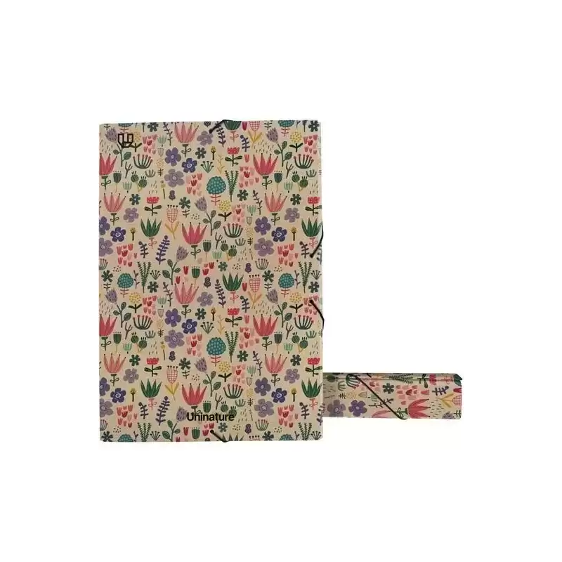 91273404 GRAFOPLÁS CAJA DE PROYECTOS FOLIO CON GOMAS LOMO DE 5CM CARTÓN Y KRAFT UNINATURE HOLANDA