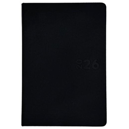 25002527 DIDEX AGENDA BOSTON 21DZ 14.5X21CM NEGRO 2026