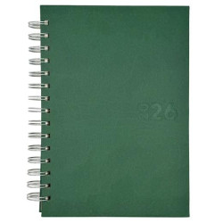 25002535 DIDEX AGENDA BOSTON ESPIRAL 21DZ 14.5X21CM VERDE 2026