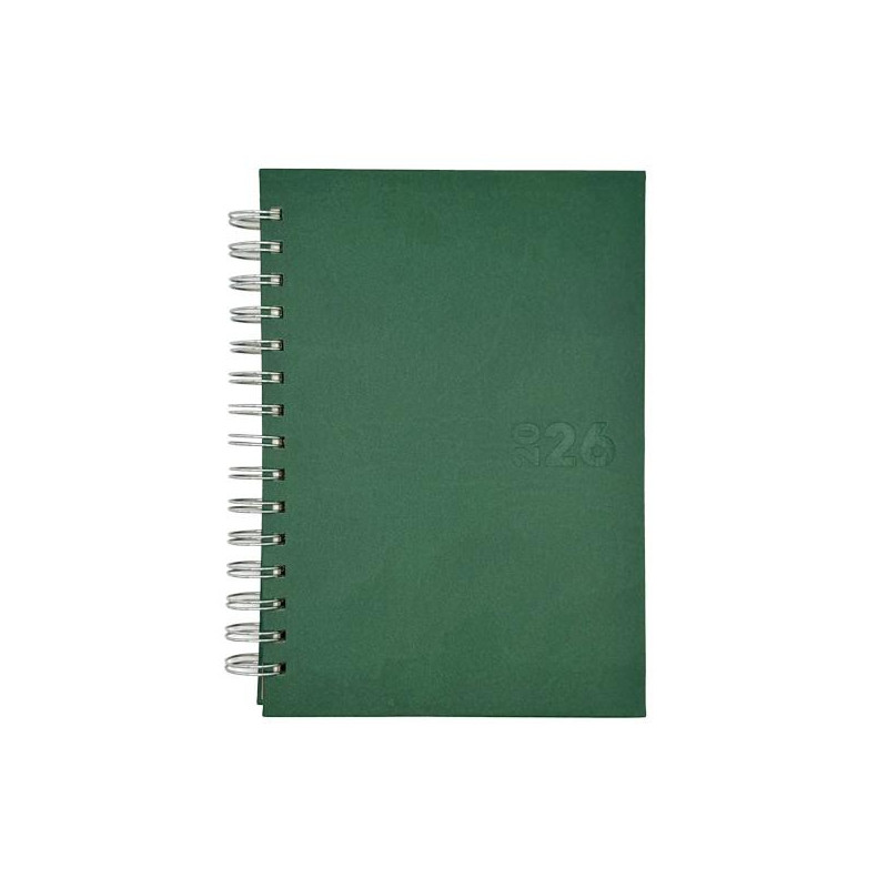25002535 DIDEX AGENDA BOSTON ESPIRAL 21DZ 14.5X21CM VERDE 2026