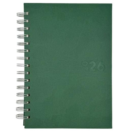 25002535 DIDEX AGENDA BOSTON ESPIRAL 21DZ 14.5X21CM VERDE 2026