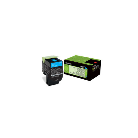 80C20C0 LEXMARK 802C Toner Retornable Cian (1k)