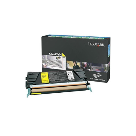 C5240YH LEXMARK Toner C-524/532/534 Retornable Alto Rendimiento Amarillo