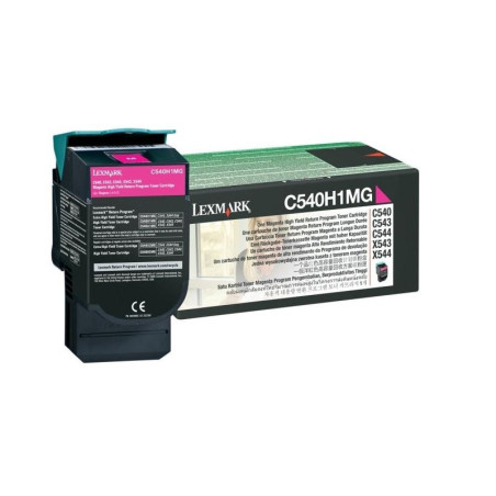 C540H1MG LEXMARK C540/543/544 Toner Magenta Retornable Alto rendimiento