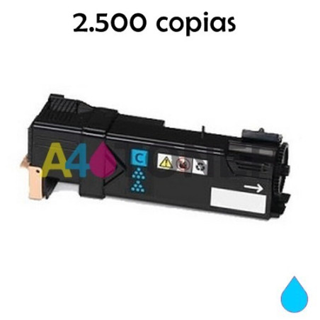 Toner Xerox6500 cyan compatible al toner original de Xerox 106R01594