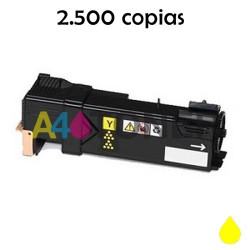 Toner Xerox6500 amarillo compatible al toner original de Xerox 106R01596