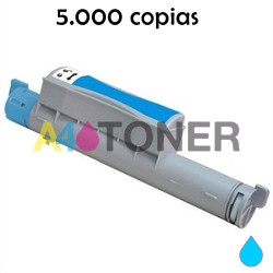 Toner Xerox6360 cyan sustituye al toner original Xerox 106R01218