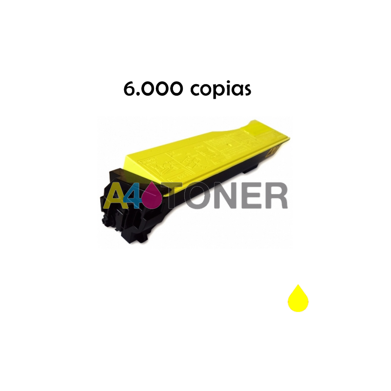 Toner compatible TK-550 kyocera amarillo compatible al toner original Kyocera TK550 1T02HMAEU0