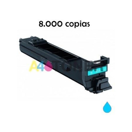 Toner comaptible konica KM4650 / KM 4600 cyan genérico al toner original Konica Minolta A0DK452