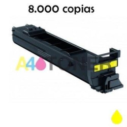 Toner comaptible konica KM4650 / KM 4600 amarillo genérico al toner original Konica Minolta A0DK252