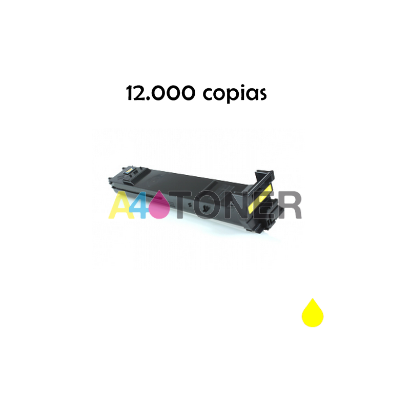 Toner comaptible konica KM5550 / KM 5550 amarillo genérico al toner original Konica Minolta A06V253