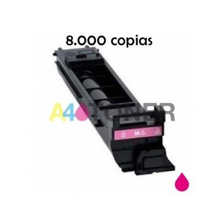 Toner comaptible konica TN318 / TN-318 magenta genérico al toner original Konica Minolta TN 318 ( A0DK353 )