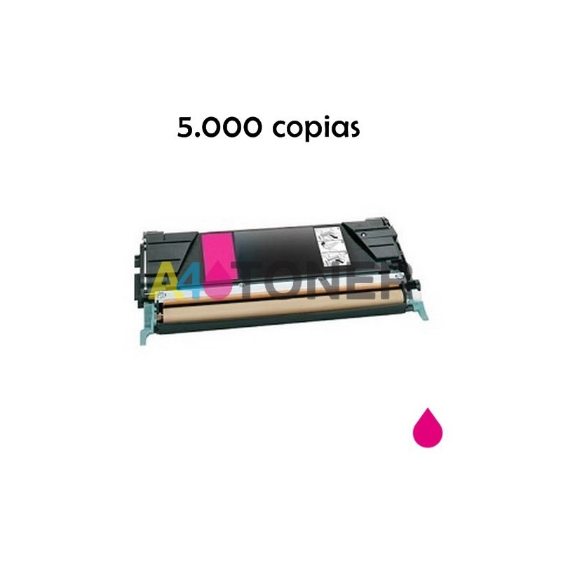 Toner Lexmark C524 magenta compatible al toner Lexmark C524H3MG