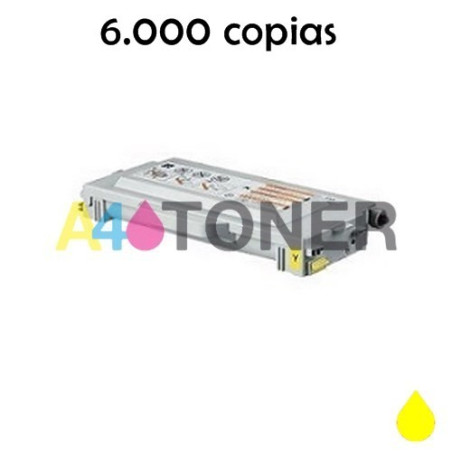 Toner Lexmark C510 amarillo compatible al toner original Lexmark 20K1402