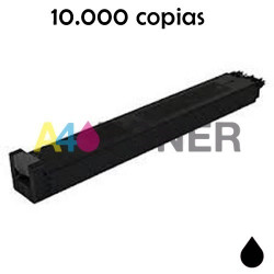 Cartucho de toner compatible Sharp MXC38GTB negro genérico con el toner original MXC310BK MXC38GTB