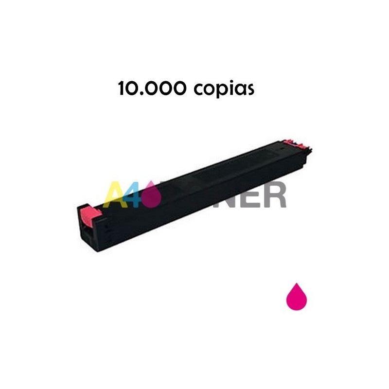 Cartucho de toner compatible Sharp MXC38GTM magenta genérico con el toner original MXC310M MXC38GTM