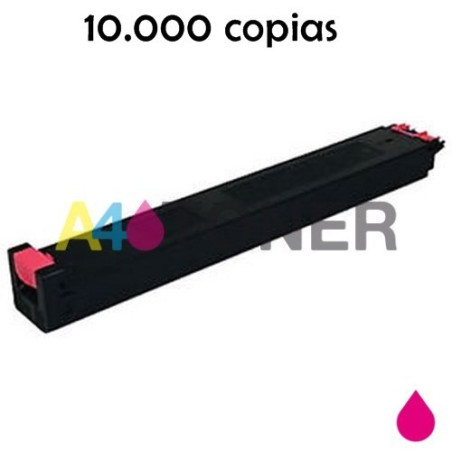 Cartucho de toner compatible Sharp MXC38GTM magenta genérico con el toner original MXC310M MXC38GTM