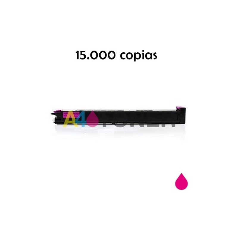 Cartucho de toner compatible Sharp MX2600 magenta genérico con el toner original MX31GTMA