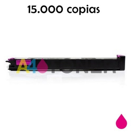 Cartucho de toner compatible Sharp MX2600 magenta genérico con el toner original MX31GTMA