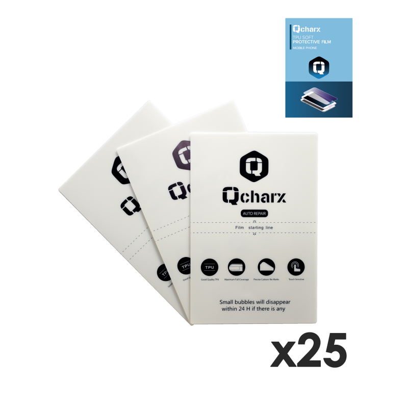 QCHSELF25 Qcharx HidroGel con propiedades Autoreparadoras. Proteccion muy alta contra golpes y arañazos. En caso de recibir u...