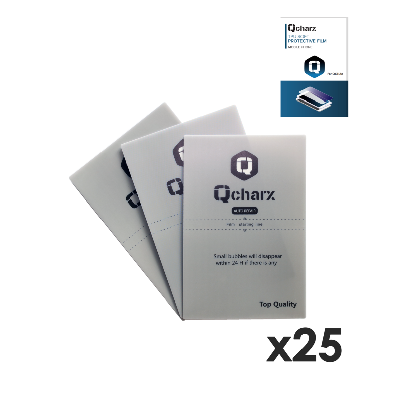 QCHSELFHQ25.LITE Qcharx HidroGel con propiedades Autoreparadoras. Proteccion muy alta contra golpes y arañazos. En caso de re...