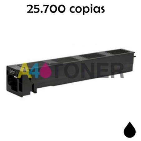 Toner compatible TN611 / TN 611 negro genérico al toner original Konica Minolta TN-611K ( A070150 )