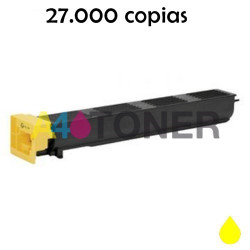 Toner compatible TN611 / TN 611 amarillo genérico al toner original Konica Minolta TN-611Y ( A070250 )