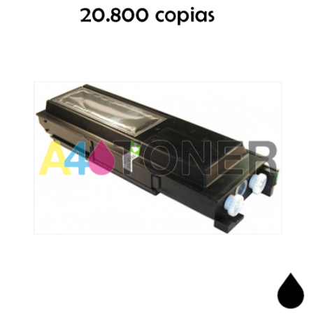 Toner alternativo TYPEM-BK sustituye al toner original  Ricoh TYPEMBK 885321 Negro