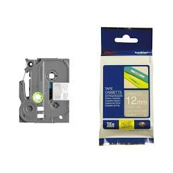 TZEMQL35 BROTHER CINTA ROTULADORA LAMINADA MATE TEXTO BLANCO SOBRE GRIS CLARO - 12MMX5M