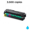 Toner alternativo con CLTC506S sustituye al toner original  CLP680C CLT-C506S Cyan