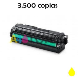 Toner alternativo con CLTY506S sustituye al toner original  CLP680Y CLT-Y506S Amarillo