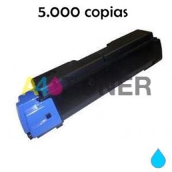 Toner compatible TK590 / TK-590 kyocera cyan alternativo al toner original Kyocera 1T02KVCNL0