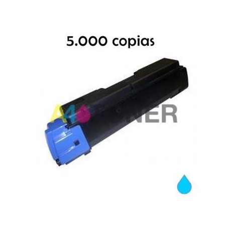 Toner compatible TK590 / TK-590 kyocera cyan alternativo al toner original Kyocera 1T02KVCNL0