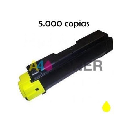 Toner compatible TK590 / TK-590 kyocera amarillo alternativo al toner original Kyocera 1T02KVANL0