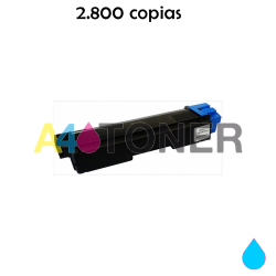 Toner compatible TK580 / TK-580 kyocera cyan alternativo al toner original Kyocera 1T02KTCNL0 TK-580