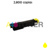 Toner compatible TK580 / TK-580 kyocera amarillo alternativo al toner original 1T02KTANL0 TK 580