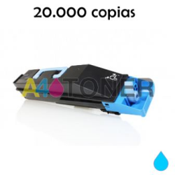 Toner compatible TK-865 / TK865 kyocera cyan alternativo al toner original Kyocera 1T02JZCEU0