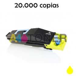 Toner compatible TK-865 / TK865 kyocera amarillo alternativo al toner original Kyocera 1T02JZAEU0