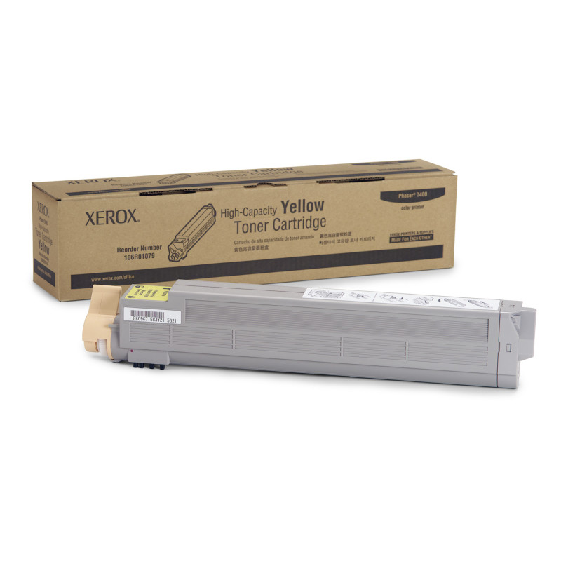 106R01079 XEROX Toner TEKTRONIX Phaser 7400 Amarillo gran capacidad