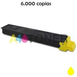 Toner compatible TK895 / TK 895 kyocera amarillo alternativo al toner original Kyocera 1T02K0ANL0 TK-895