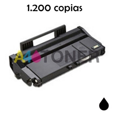 Toner alternativo SP-100 sustituye al toner original  SP100 407166 Negro