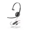 209748-201 HP POLY AURICULARES BLACKWIRE C3210 DIADEMA MONOAURAL MICRÓFONO CONTROL DE VOLUMEN CABLE USB-C
