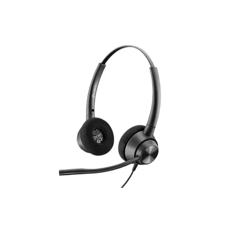 77T26AA HP POLY AURICULARES DE DIADEMA BIAURAL C/ MICRÓFONO QD ENCOREPRO 320 NEGRO